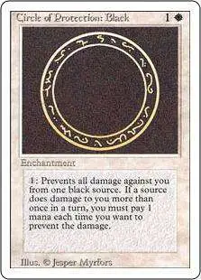 MtG Revised Common Circle of Protection: Black #9