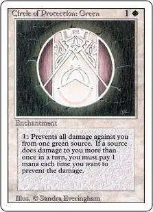 MtG Revised Common Circle of Protection: Green #11