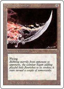 MtG Revised Rare Dancing Scimitar #243
