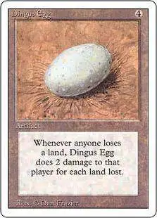 MtG Revised Rare Dingus Egg #244 [Heavily Played]