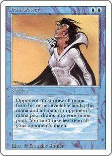 MtG Revised Rare Drain Power #56 [Moderately Played]