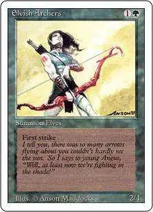 MtG Revised Rare Elvish Archers #193 [Moderately Played]