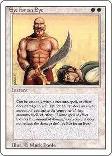MtG Revised Rare Eye for an Eye #18