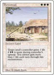 MtG Revised Rare Farmstead #19