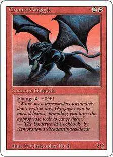 MtG Revised Rare Granite Gargoyle #156