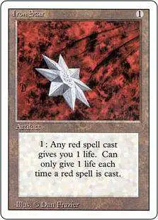 MtG Revised Uncommon Iron Star #252