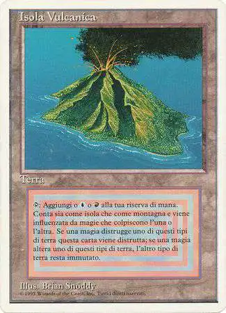 Magic The Gathering Revised Single Card Rare Volcanic Island