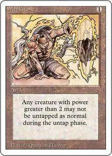 MtG Revised Rare Meekstone [Heavily Played]