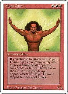 MtG Revised Rare Mijae Djinn #166
