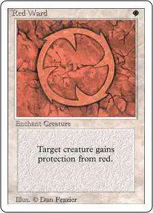 MtG Revised Uncommon Red Ward #33