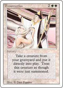 MtG Revised Uncommon Resurrection #34