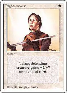 MtG Revised Rare Righteousness #37