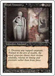 MtG Revised Rare Royal Assassin #125 [Heavily Played]