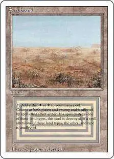 MtG Revised Rare Scrubland