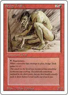 MtG Revised Rare Sedge Troll #174