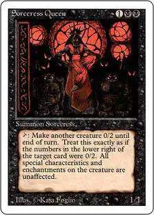 MtG Revised Rare Sorceress Queen #131