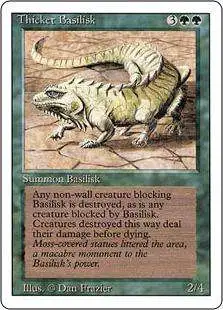 MtG Revised Uncommon Thicket Basilisk #218