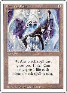 MtG Revised Uncommon Throne of Bone #279
