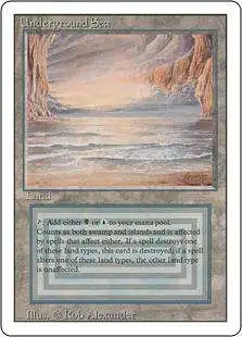 MtG Revised Rare Underground Sea #290 [Near Mint / Mint]