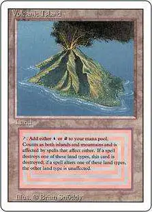 Magic The Gathering Revised Single Card Rare Volcanic Island