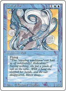 MtG Revised Uncommon Wall of Air #90