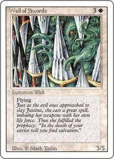 MtG Revised Uncommon Wall of Swords #43
