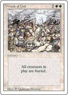 MtG Revised Rare Wrath of God #46 [Moderately Played]