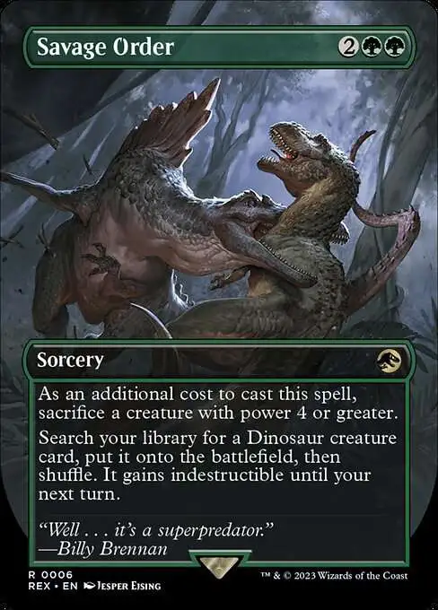 mtg jurassic world card 2023 Collection Blue, Loyal Raptor Embossed PSA 8 When Indominus Rex enters the battlefield Magic The Gathering The Lost