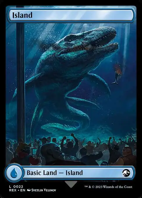 Magic The Gathering The Lost Caverns of Ixalan Jurassic World Collection  Single Card Common Island Island 22 Reversible - ToyWiz