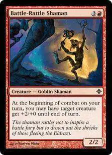 MtG Rise of the Eldrazi Common Battle-Rattle Shaman #136