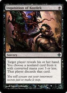 MtG Rise of the Eldrazi Uncommon Inquisition of Kozilek #115