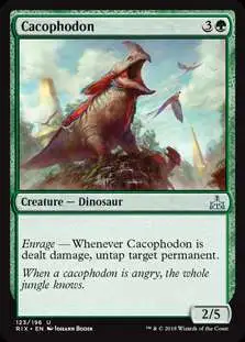 MtG Trading Card Game Rivals of Ixalan Uncommon Cacophodon #123