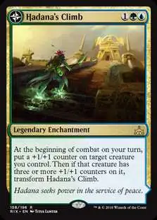 Magic The Gathering Trading Card Game Rivals of Ixalan Single Card Rare  Hadanas Climb 158 Foil - ToyWiz