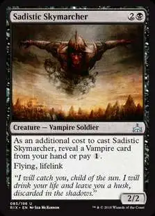 MtG Trading Card Game Rivals of Ixalan Uncommon Sadistic Skymarcher #85