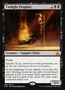 Magic The Gathering Trading Card Game Rivals of Ixalan Single Card Mythic  Rare Twilight Prophet 88 - ToyWiz