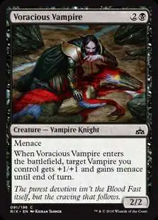 MtG Trading Card Game Rivals of Ixalan Common Voracious Vampire #91