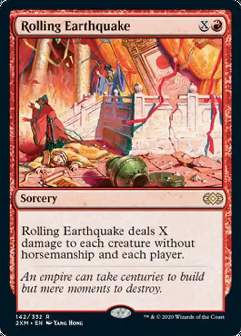 MtG Double Masters Rare Rolling Earthquake #142