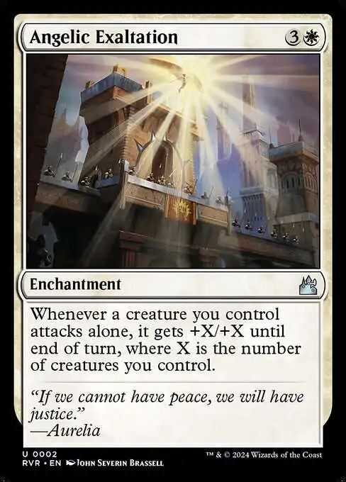 MtG Ravnica Remastered Uncommon Angelic Exaltation #2