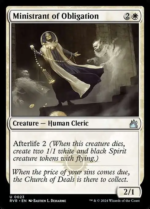 Magic The Gathering Ravnica Remastered Single Card Uncommon Ministrant of  Obligation 23 - ToyWiz