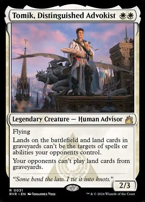 MtG Ravnica Remastered Rare Tomik, Distinguished Advokist #31