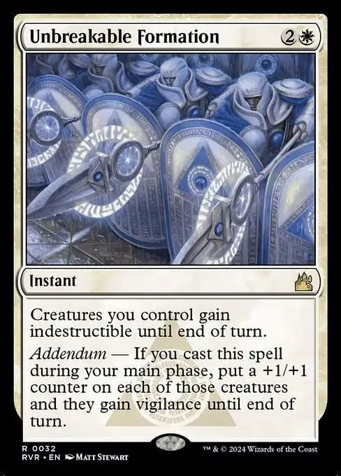 MtG Ravnica Remastered Rare Unbreakable Formation #32