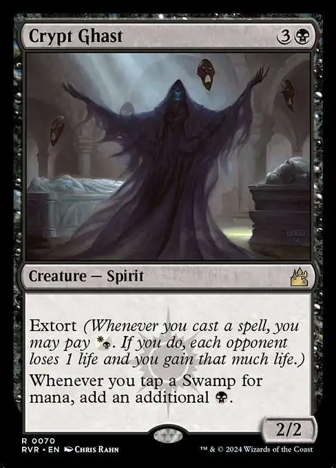 MtG Ravnica Remastered Rare Crypt Ghast #70