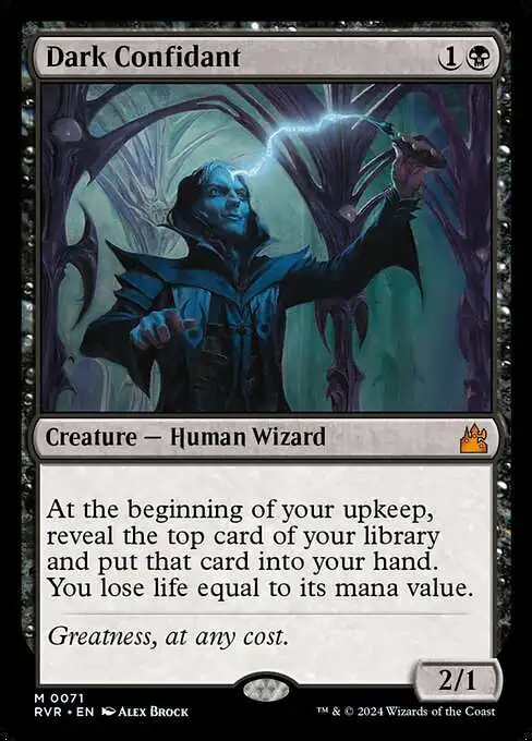MtG Ravnica Remastered Mythic Rare Dark Confidant #71