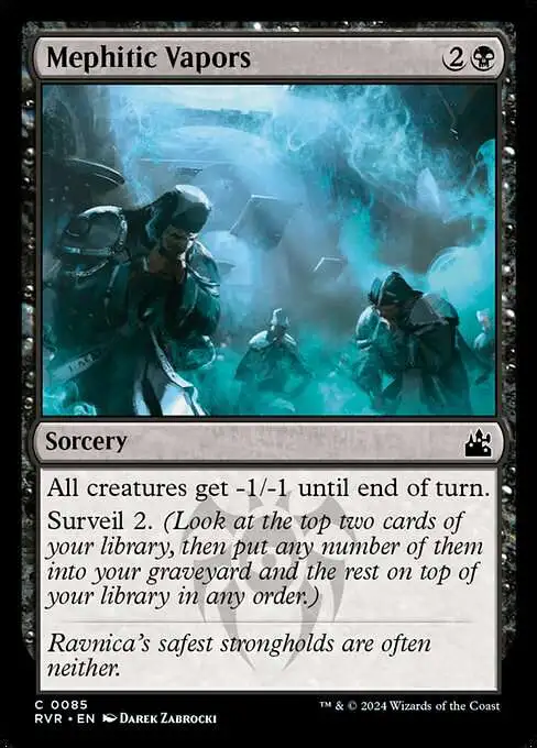MtG Ravnica Remastered Common Mephitic Vapors #85