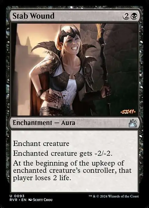MtG Ravnica Remastered Uncommon Stab Wound #93