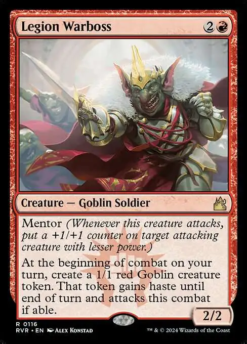 MtG Ravnica Remastered Rare Legion Warboss #116