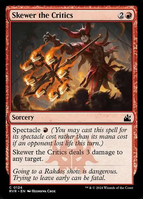 MtG Ravnica Remastered Common Skewer the Critics #124