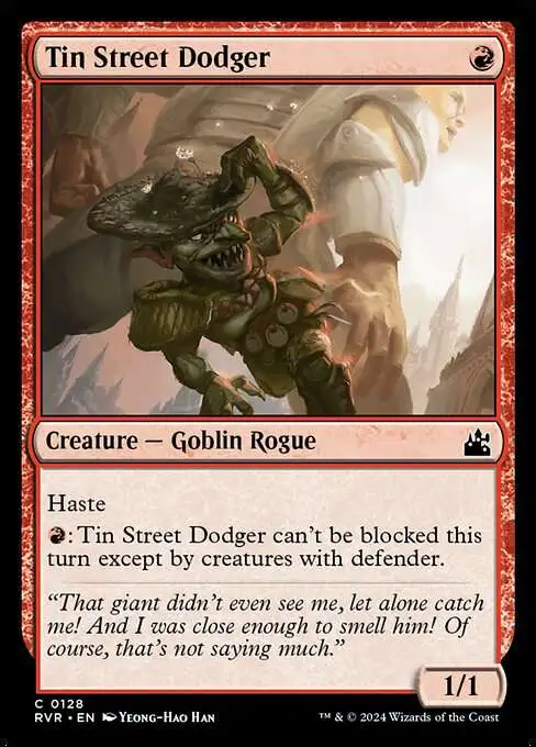 MtG Ravnica Remastered Common Tin Street Dodger #128