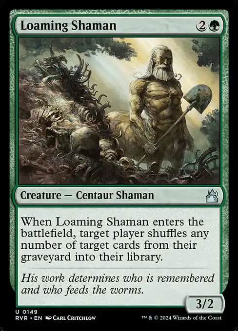 MtG Ravnica Remastered Uncommon Loaming Shaman #149