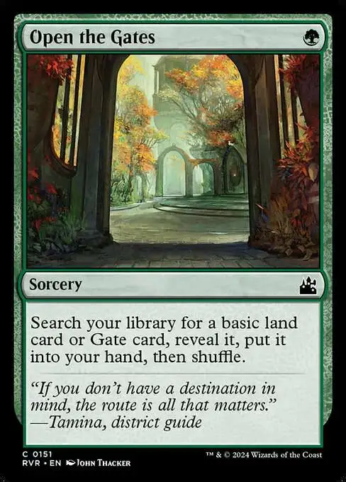 MtG Ravnica Remastered Common Open the Gates #151